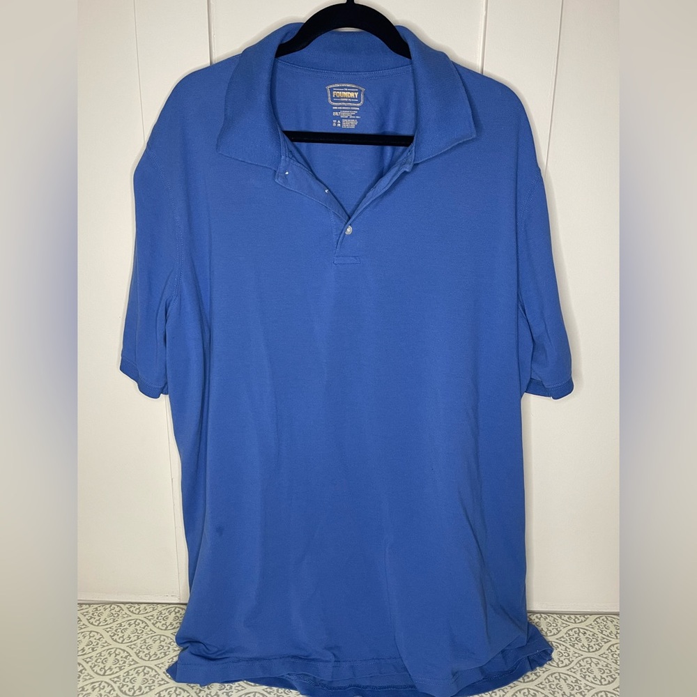 The Foundry Supply Co. Royal Blue Polo Size 2XLT Preloved